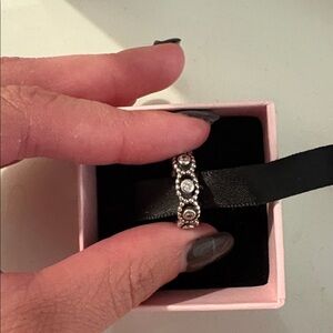 Pandora Silver Beaded Ring